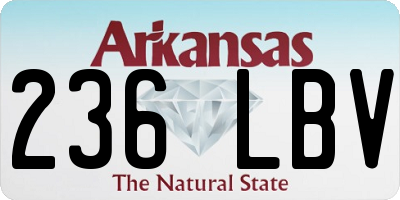 AR license plate 236LBV