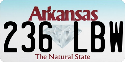 AR license plate 236LBW