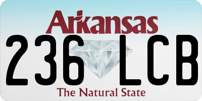 AR license plate 236LCB