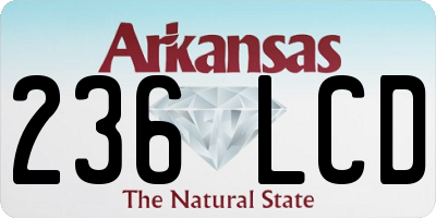AR license plate 236LCD
