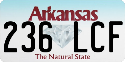 AR license plate 236LCF