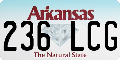 AR license plate 236LCG