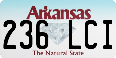 AR license plate 236LCI