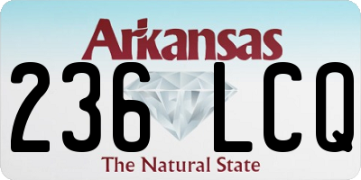 AR license plate 236LCQ