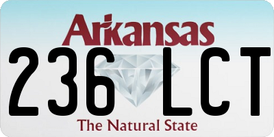 AR license plate 236LCT