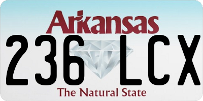 AR license plate 236LCX