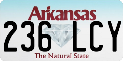 AR license plate 236LCY