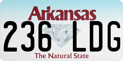 AR license plate 236LDG