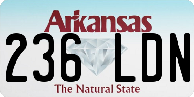 AR license plate 236LDN