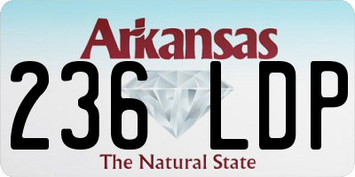 AR license plate 236LDP