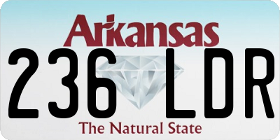 AR license plate 236LDR