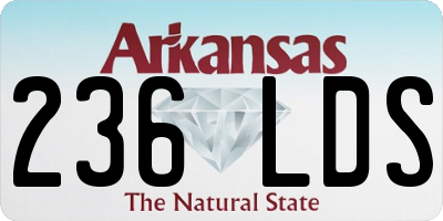 AR license plate 236LDS