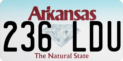 AR license plate 236LDU
