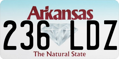 AR license plate 236LDZ