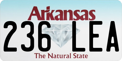 AR license plate 236LEA