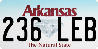 AR license plate 236LEB
