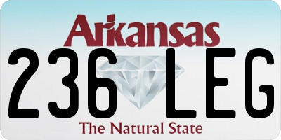 AR license plate 236LEG