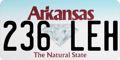 AR license plate 236LEH