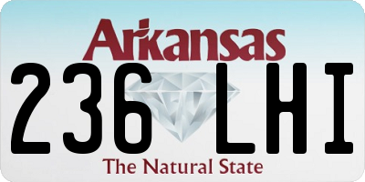 AR license plate 236LHI