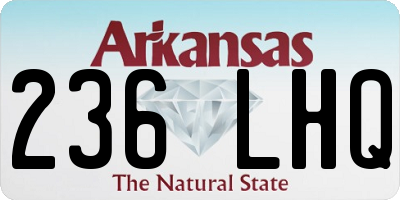 AR license plate 236LHQ