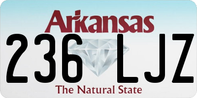 AR license plate 236LJZ