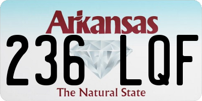 AR license plate 236LQF