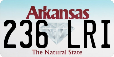 AR license plate 236LRI