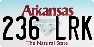 AR license plate 236LRK