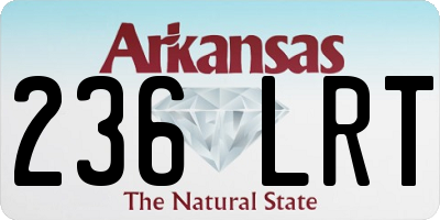 AR license plate 236LRT