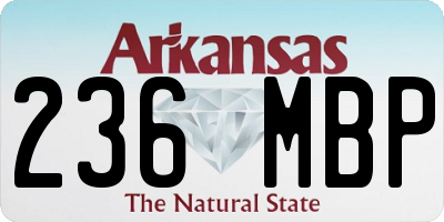 AR license plate 236MBP