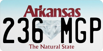 AR license plate 236MGP