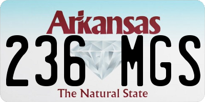 AR license plate 236MGS
