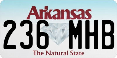 AR license plate 236MHB