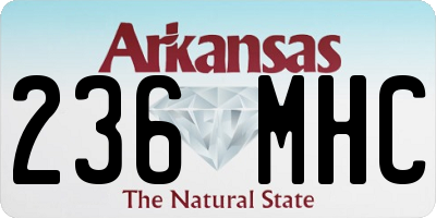 AR license plate 236MHC