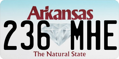 AR license plate 236MHE
