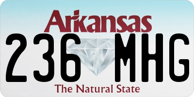 AR license plate 236MHG