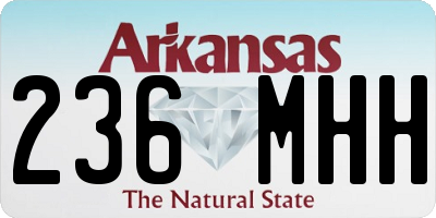 AR license plate 236MHH