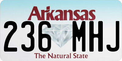 AR license plate 236MHJ