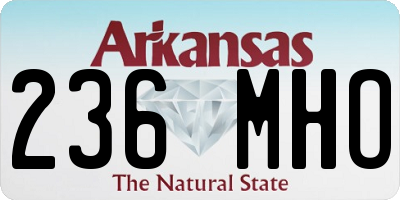 AR license plate 236MHO