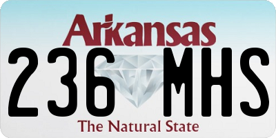 AR license plate 236MHS