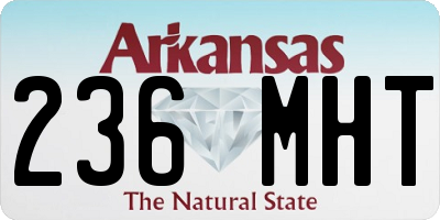 AR license plate 236MHT