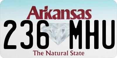 AR license plate 236MHU