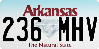 AR license plate 236MHV