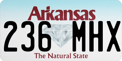 AR license plate 236MHX