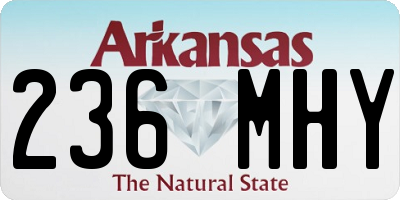 AR license plate 236MHY