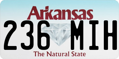 AR license plate 236MIH