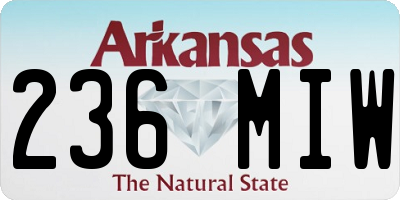 AR license plate 236MIW