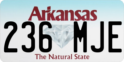 AR license plate 236MJE