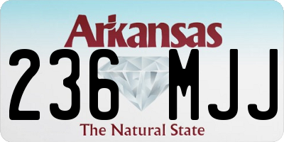 AR license plate 236MJJ