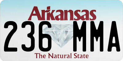 AR license plate 236MMA